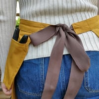 Image 6 of NEW! Gardening Apron with Harvesting Skirt Feature, Secateurs & Phone Pockets. Ochre