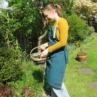 Image 11 of NEW! Gardening Apron with Harvesting Skirt Feature, Secateurs & Phone Pockets. Ochre
