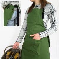 Image 22 of NEW! Gardening Apron with Harvesting Skirt Feature, Secateurs & Phone Pockets. Ochre