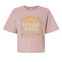 Finding YALL Floral Cropped - Blush