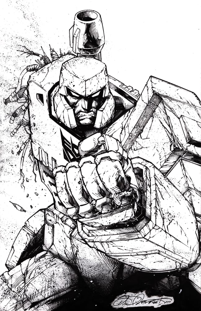 Image of MEGATRON ORIGINAL TRANSFORMERS #22 COVER ART BY SHELBY ROBERTSON 11" x 17"