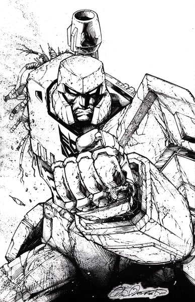 Image of MEGATRON ORIGINAL TRANSFORMERS #22 COVER ART BY SHELBY ROBERTSON 11" x 17"