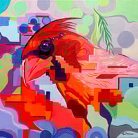 Image 2 of Cardinal, original painting