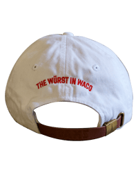 Image 3 of “The Würst in Waco” Dad Hat (White)