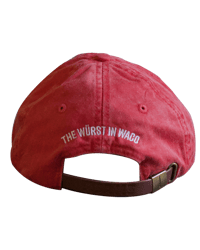 Image 3 of “The Würst in Waco” Dad Hat (Red)