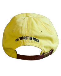 Image 3 of “The Würst in Waco” Dad Hat (Yellow)