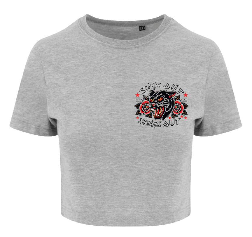 SUNS OUT SCUMS OUT CROP TOP 