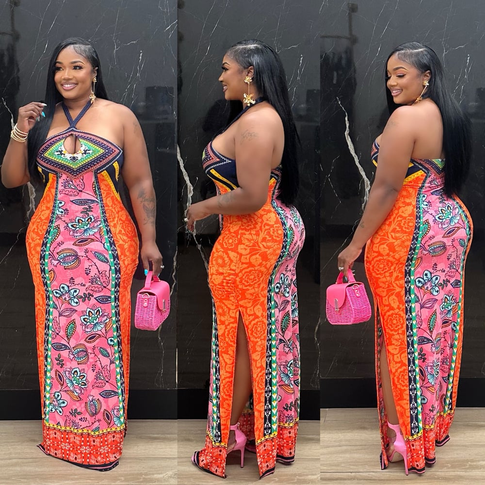 Image of MINA DRESS-orange