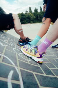 Image 3 of Summer Hues Blue Sports Sock - 1 Pack