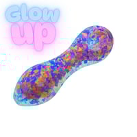 Image 1 of Mikey Mouse Glass Glitter Pipe 