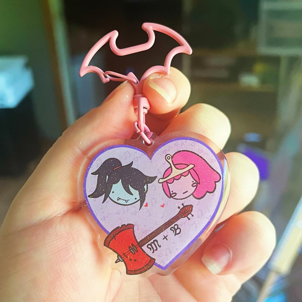 Image of Bubbline Heart Keychain