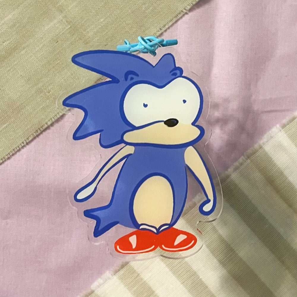 Image of Silly Sonic Keychain
