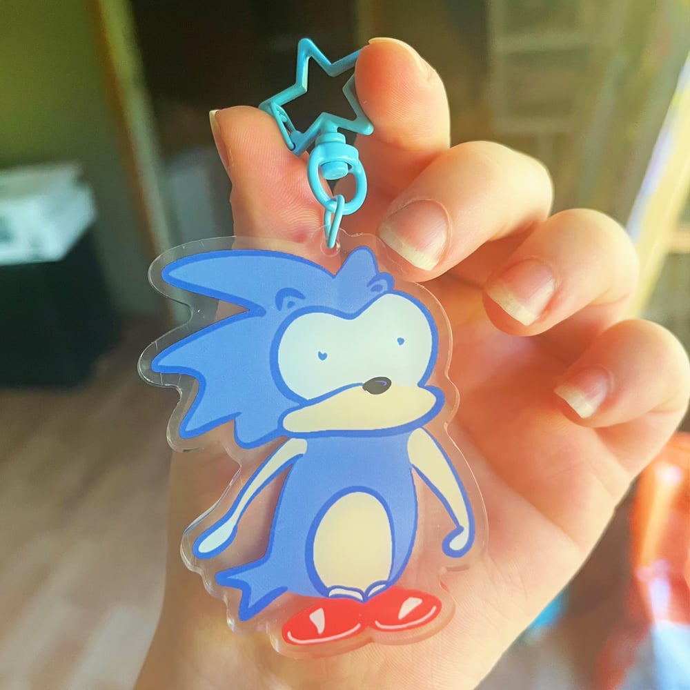 Image of Silly Sonic Keychain