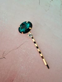 Image 4 of Gems Rhinestones Bobby Pins Set of 3