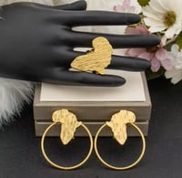 Africa Earrings and Ring Set