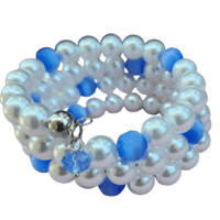 Image 1 of Zeta Amicae Pearlie Wrap It Bracelet 