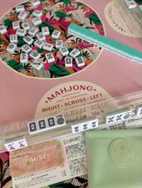Image 3 of Mahjong Purse (mint green)
