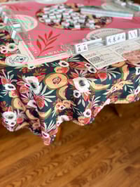 Image 5 of Mahjong Tablecloth Instructional and Decorative (Navy &amp; Pink)