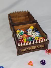 Image 4 of Custom Wooden Mimic Chest | Dice Box & Collector's Treasure