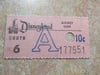 DISNEYLAND RARE 1950S "A" TICKET MACHINE-DISPENSED FROM KIOSK
