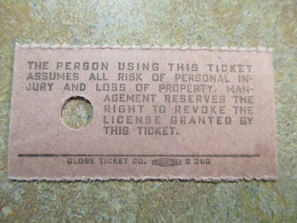 DISNEYLAND RARE 1950S "A" TICKET MACHINE-DISPENSED FROM KIOSK