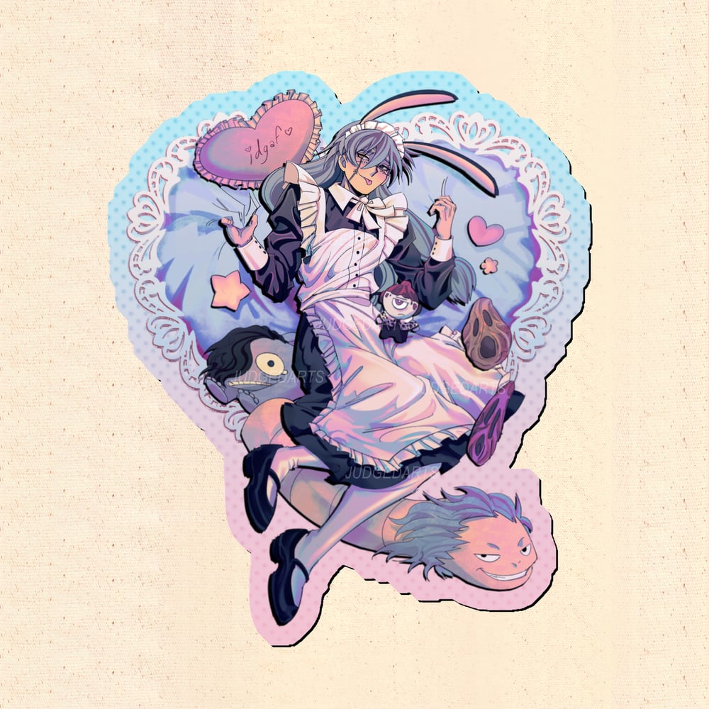  Large Holographic Mahito Maid Sticker