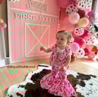 Image 1 of Cowgirl Rodeo Outfit - Cowgirl Birthday Outfit, First Rodeo, Birthday Outfit