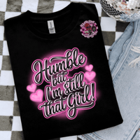 Image 2 of That Girl Faux Airbrush Graphic Tee