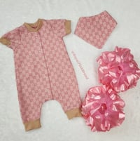 Image 1 of Designer Inspired Luxury Baby Playsuit - Gucci, Fendi, LV