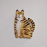 Image 1 of Tiikeri, leijona ja leopardi savityö