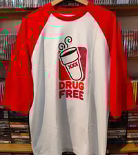 Image 4 of DRUG FREE - Dunkin’ Donuts Rip Raglan Tee