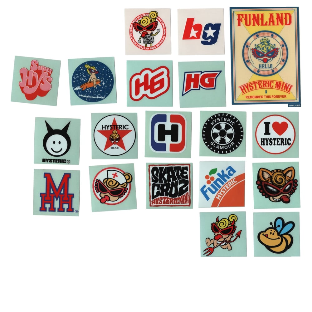hysteric mini stickers