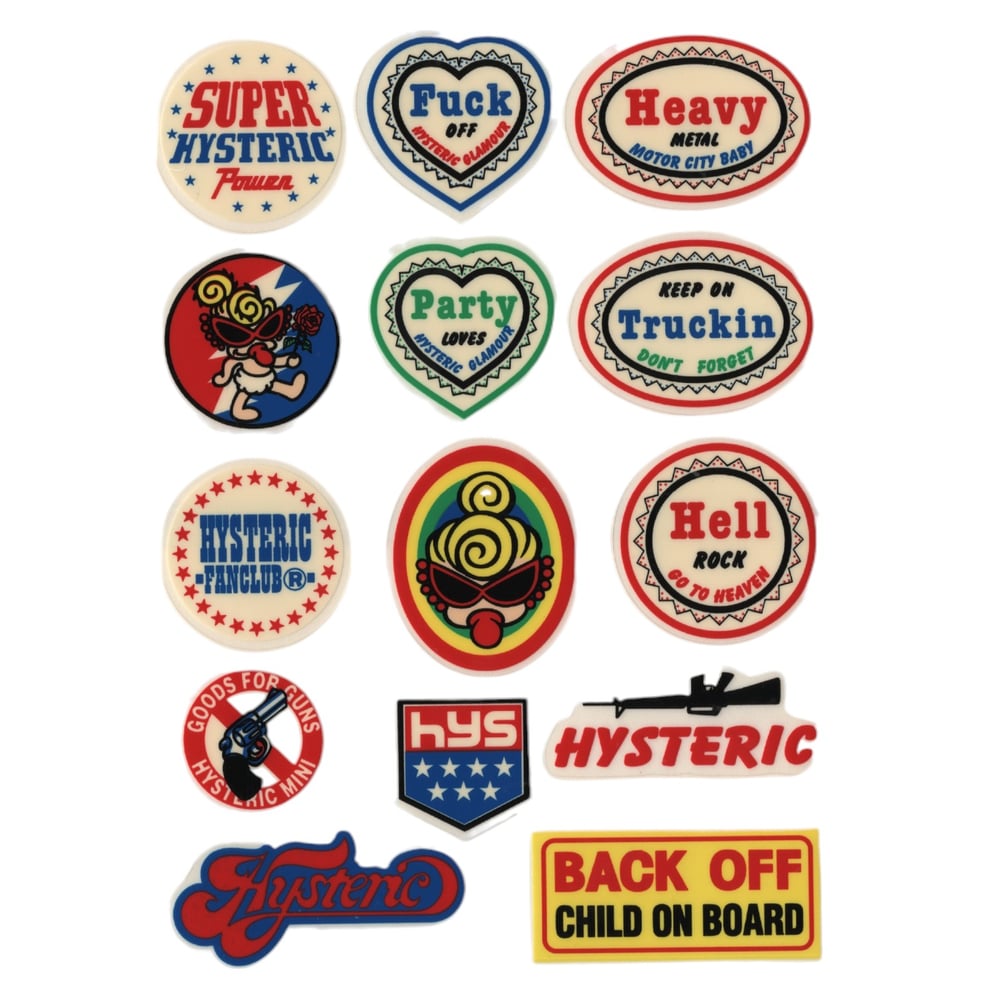 hysteric mini stickers