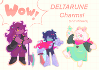 Image 2 of DELTARUNE Fun Gang Charms