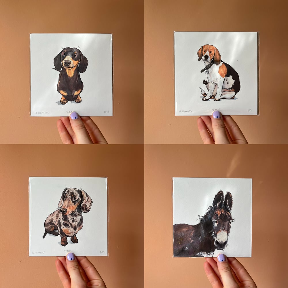 Image of animal mini-print series