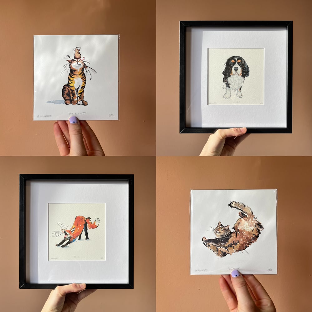 Image of animal mini-print series