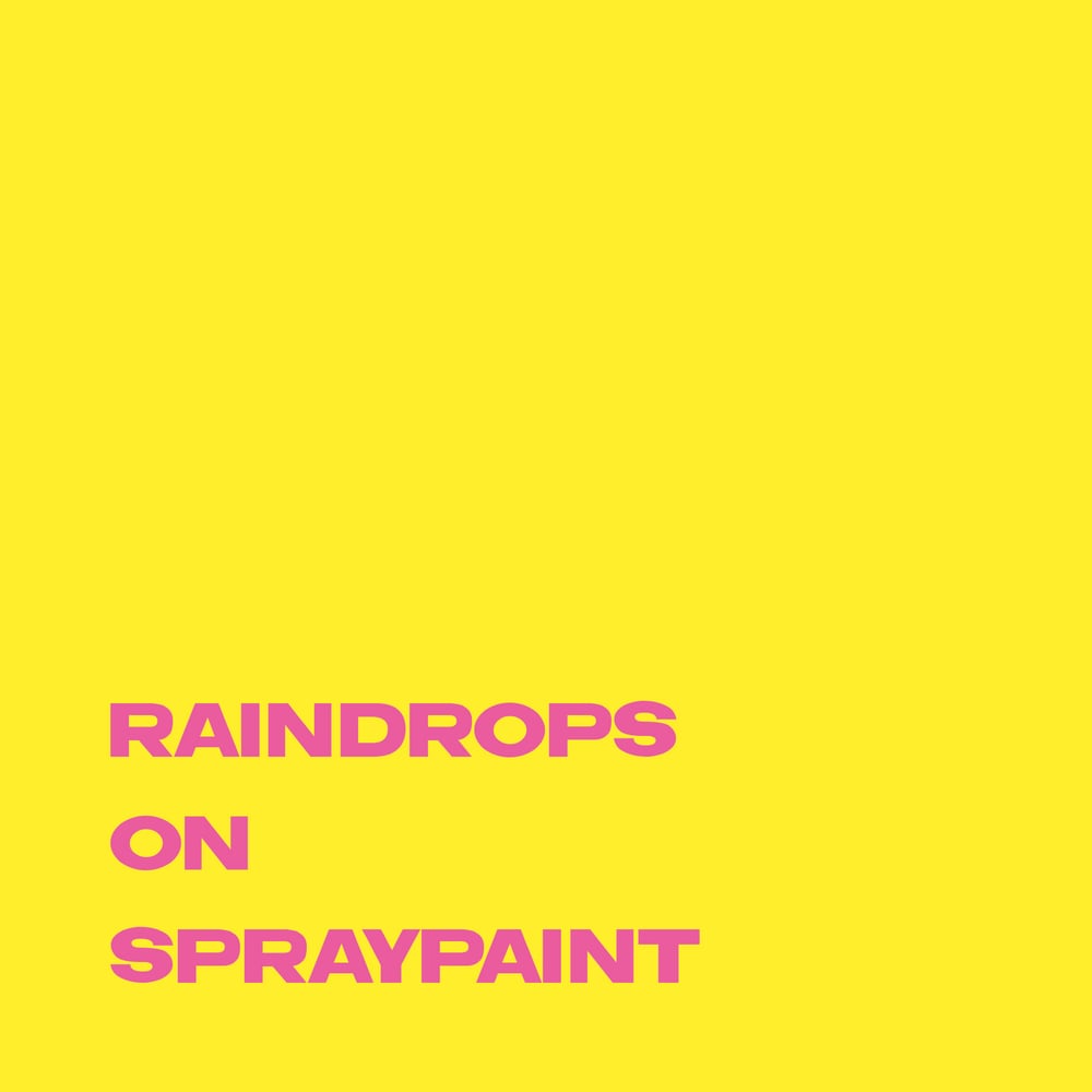 Image of Raindrops on Spraypaint