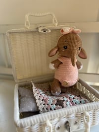 Image 2 of Baby Elephant with Suitcase and Granny’s Blanket
