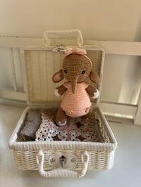 Image 4 of Baby Elephant with Suitcase and Granny’s Blanket