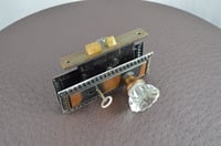 Image 4 of Skeleton Key Lockset with Glass Door Knobs, #902