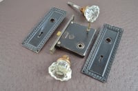 Image 11 of Skeleton Key Lockset with Glass Door Knobs, #902
