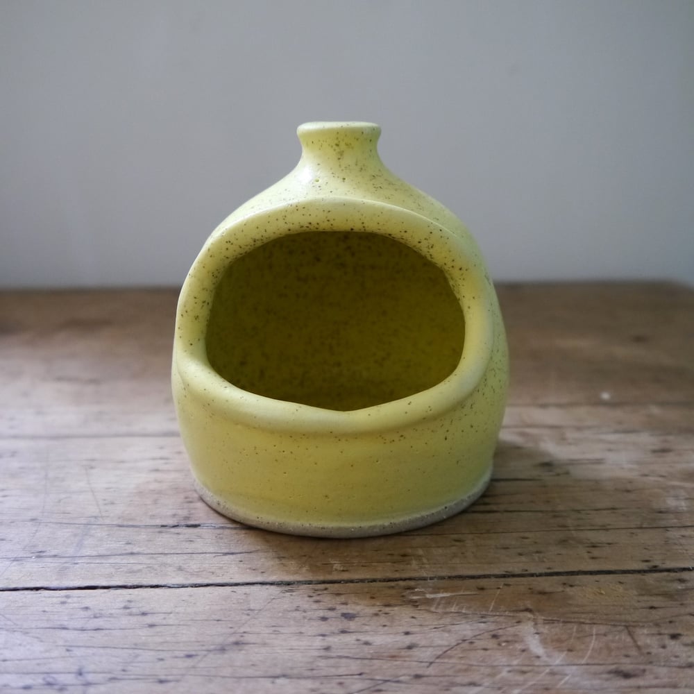 Image of Salt pig in custard yellow