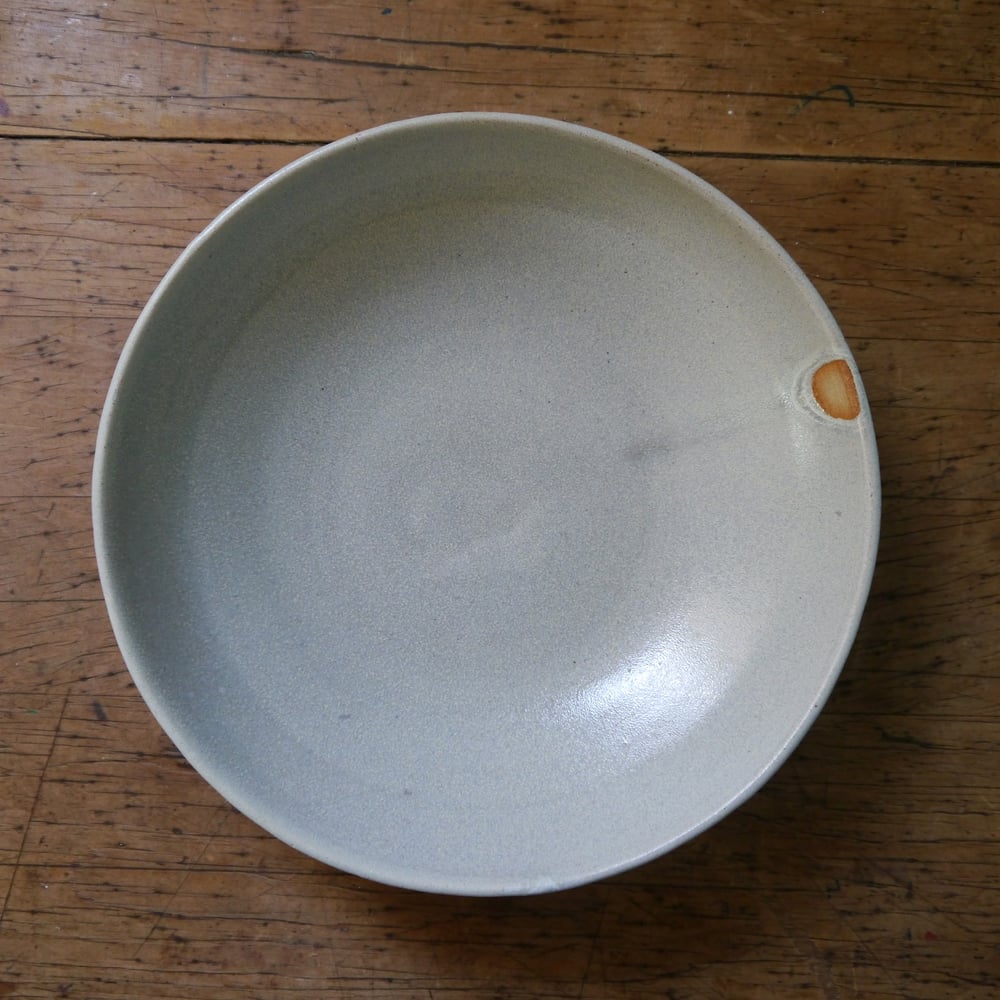 Image of Dinner bowls glazed in frosted blue