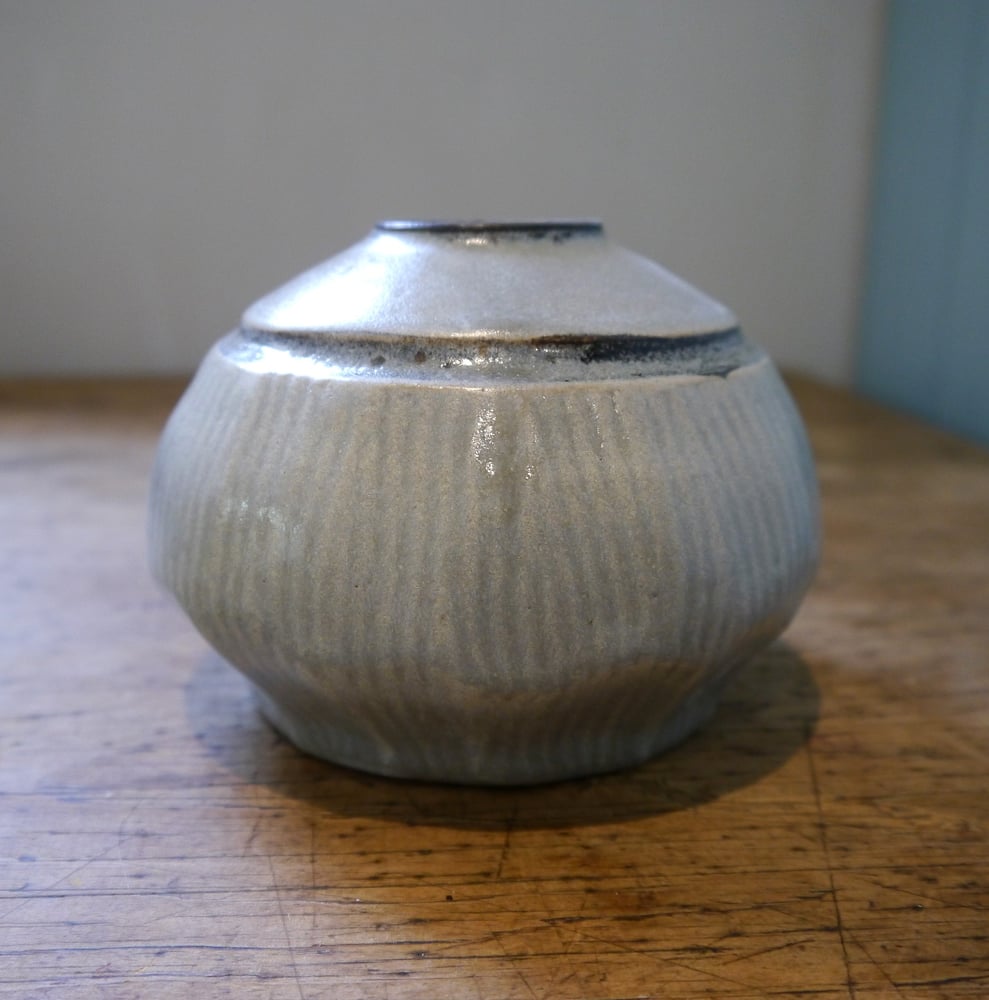 Image of Carved moon jar 