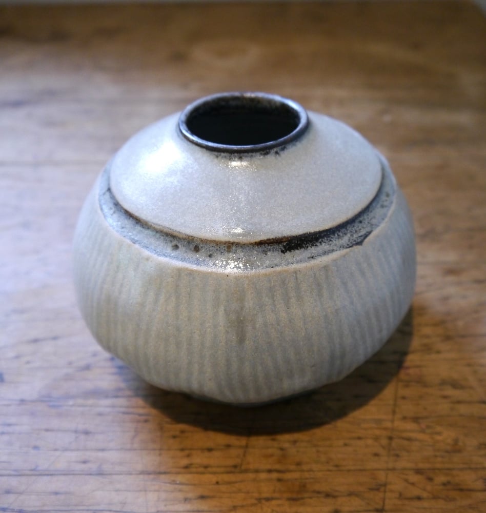 Image of Carved moon jar 