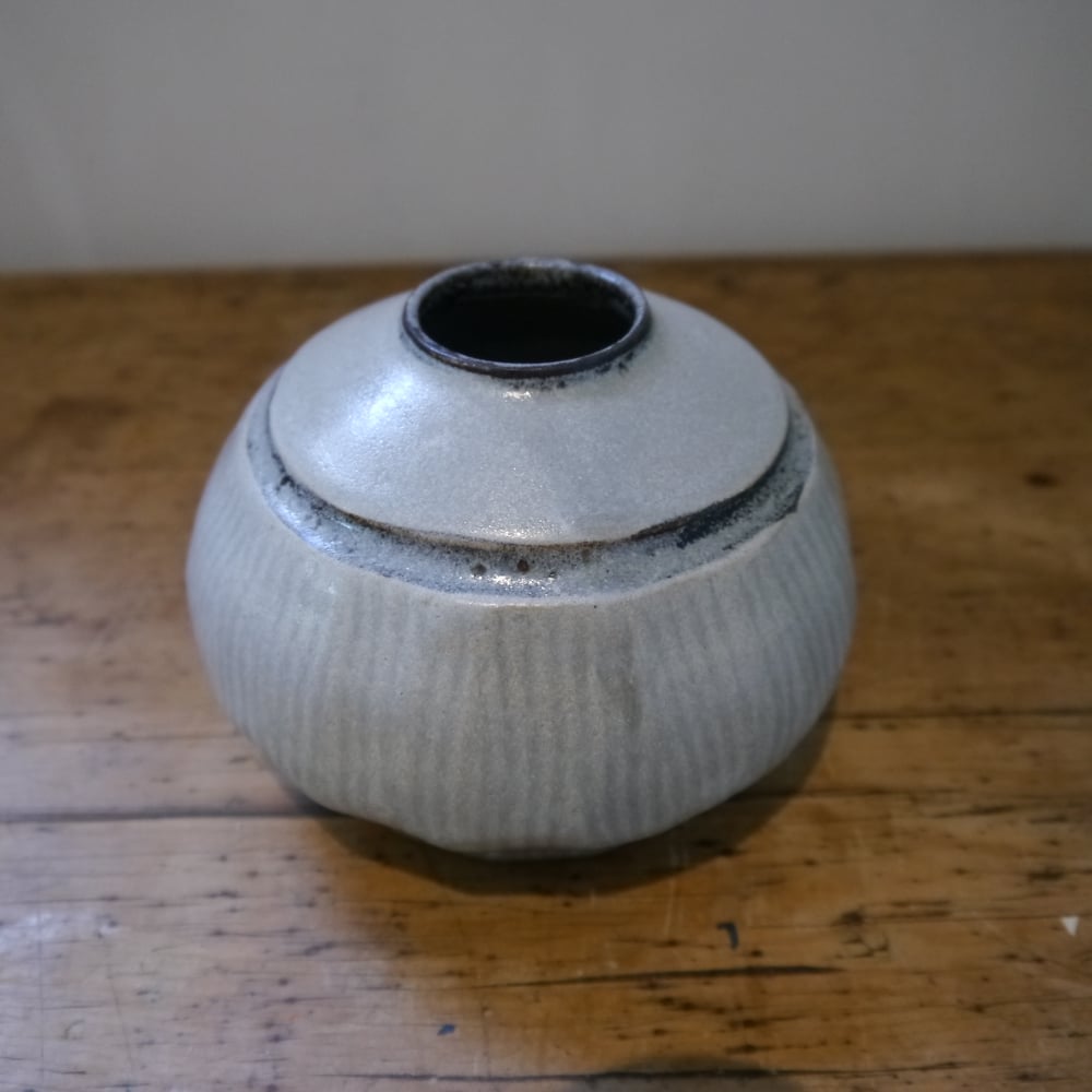 Image of Carved moon jar 