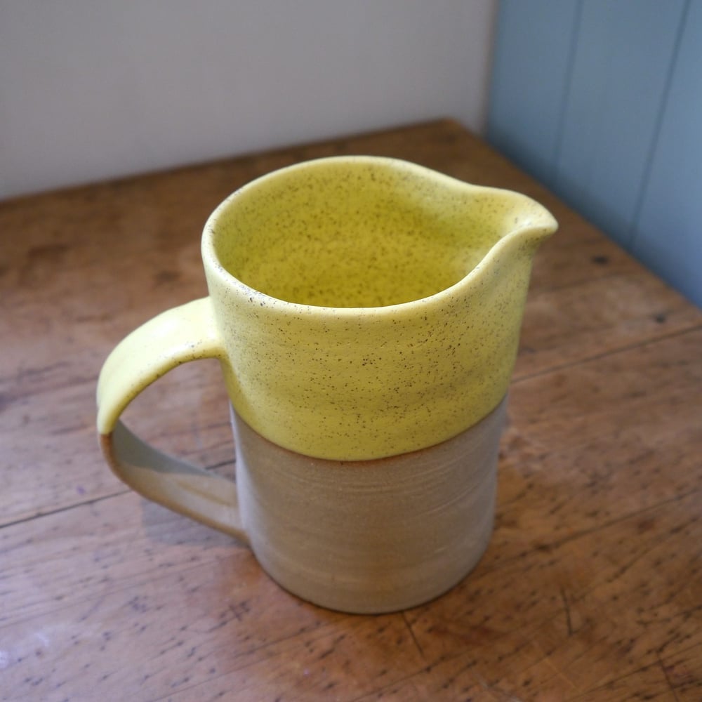 Image of Custard yellow jug