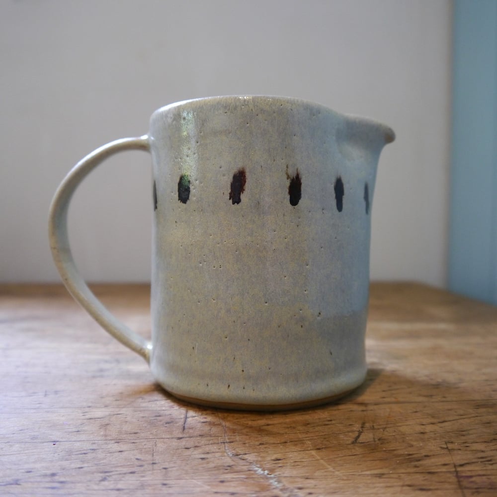 Image of Frosted blue jug