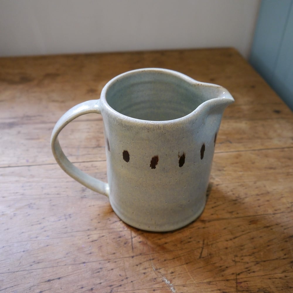 Image of Frosted blue jug