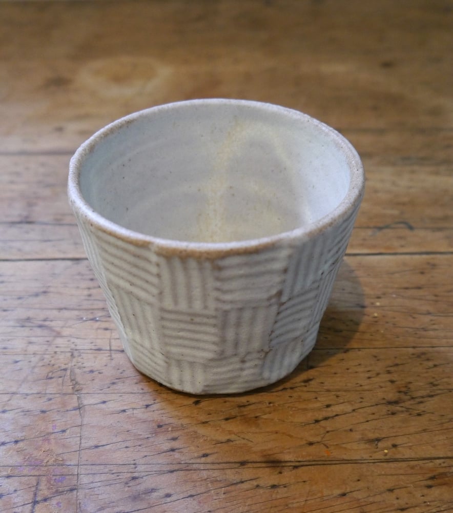 Image of Woven flat white cups 